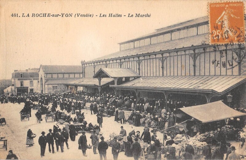 Carte postale ancienne de La Roche-sur-Yon, vers 1900